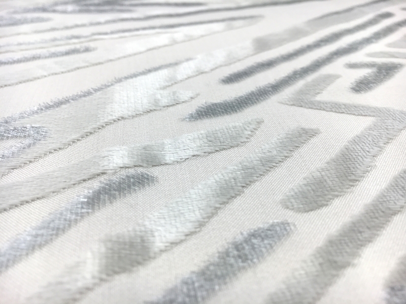 Gray Silk and Lurex Burnout Velvet with Zig Zags2