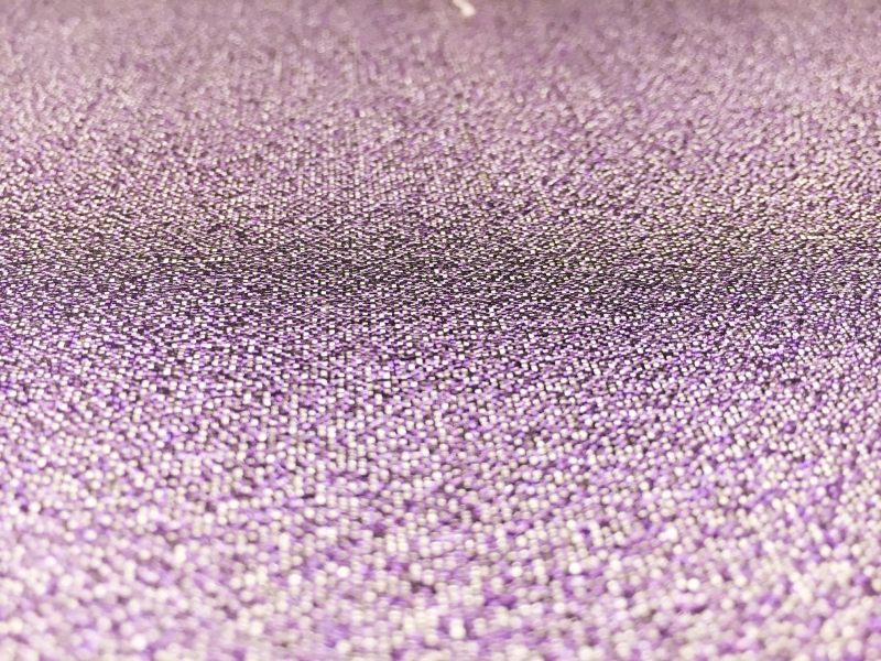Polyester and Cotton Blend Lamé in Lilac1
