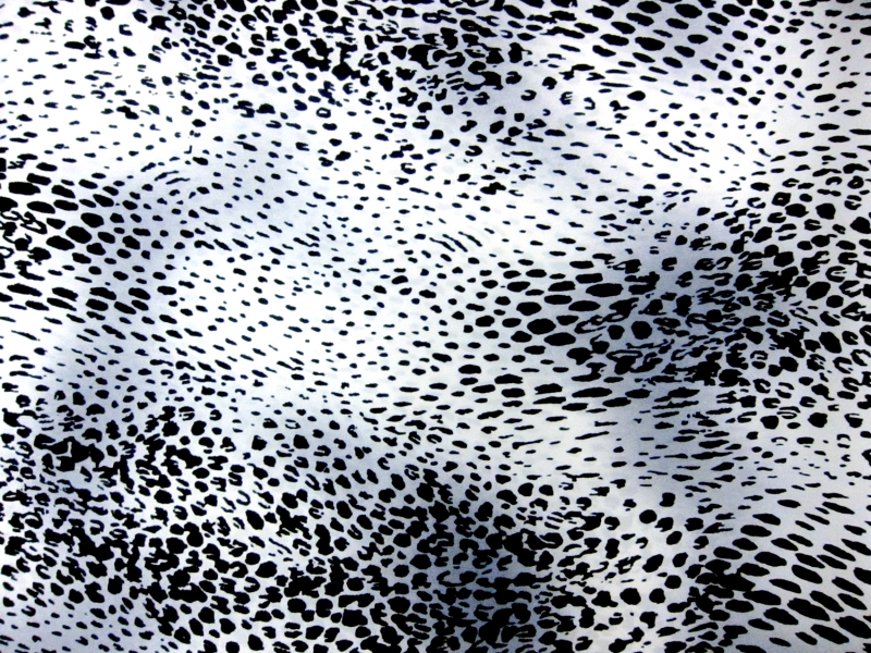 Silk Charmeuse in Snowy Leopard Print0