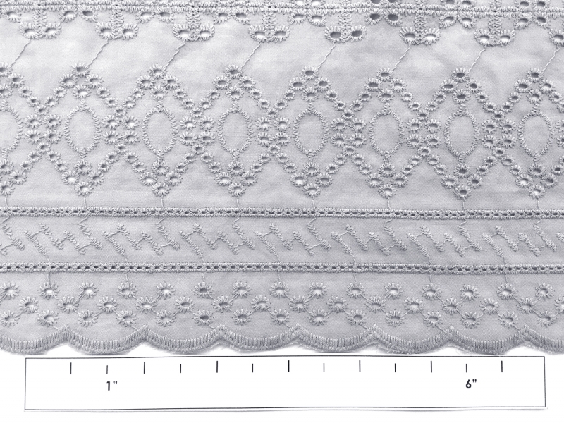 Cotton Eyelet in Silver1