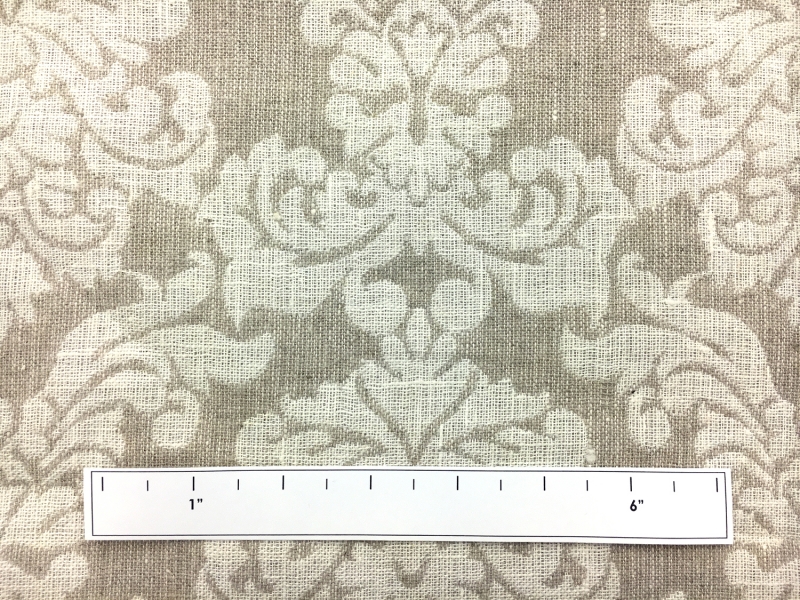 Doubleface Upholstery Linen Damask With Filigree2