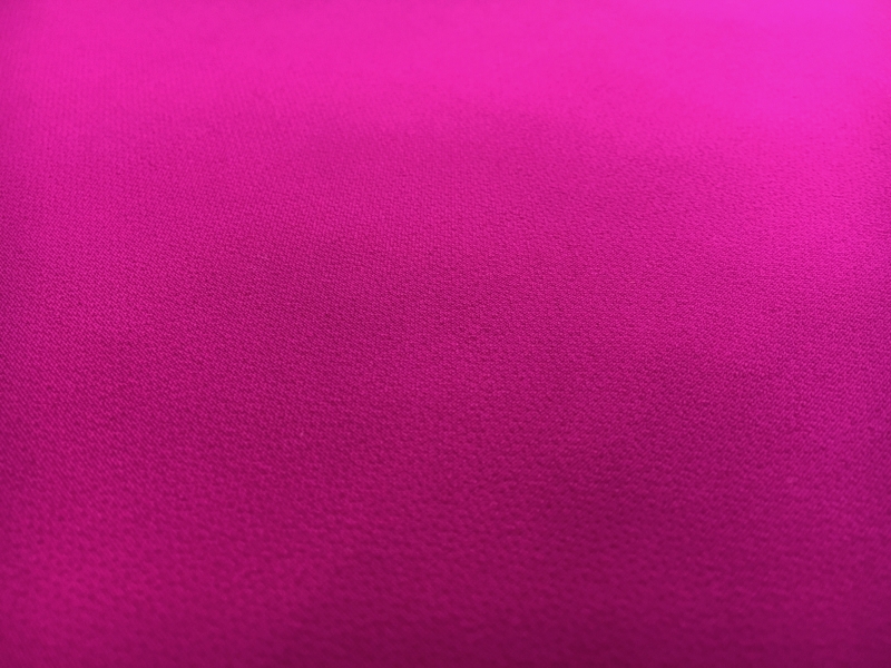 Polyester Stretch Crepe in Fuchsia1