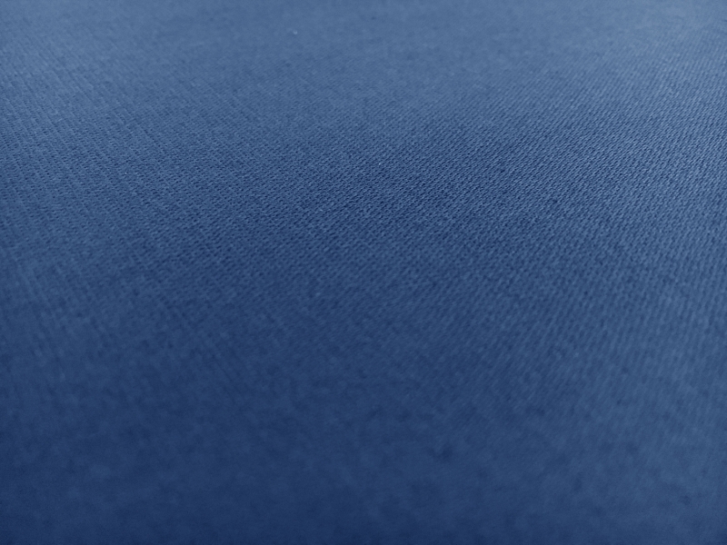 Cotton Blend Stretch Satin Barathea in Blue1