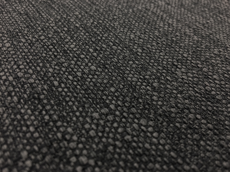 Linen Look Poly Upholstery in Charcoal0