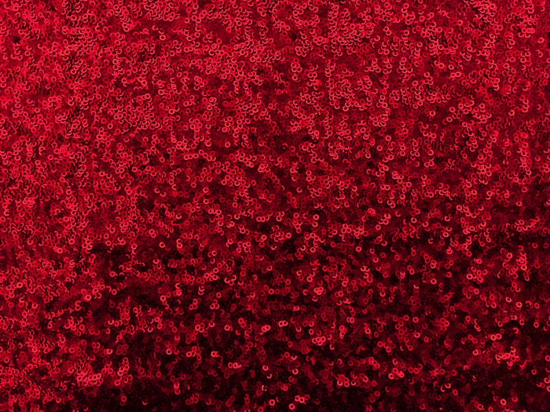 Mini Sequins on Stretch Tulle in Dark Red | B&J Fabrics
