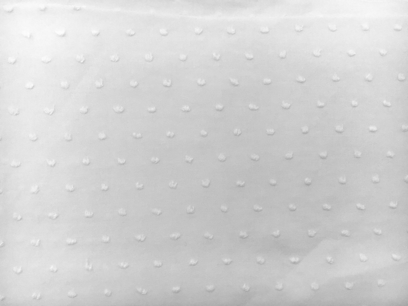 Cotton Poly Swiss Dot in Optic White1