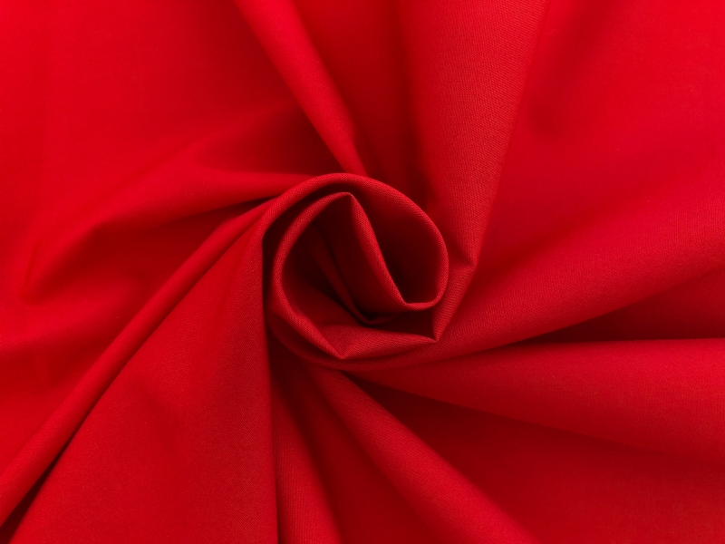 Imported Cotton Poplin in Red1