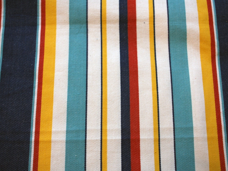 Cotton Canvas Stripe in Multi1