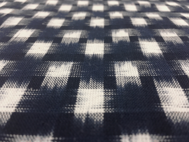 Cotton Ikat With Check Pattern2