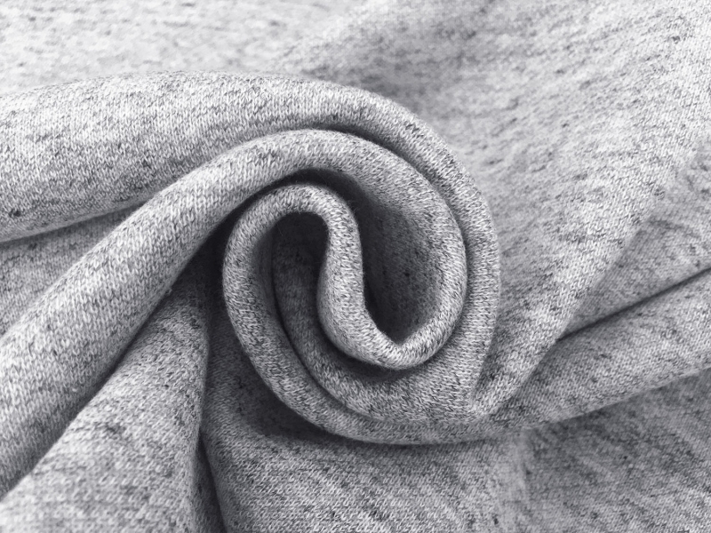 Japanese Cotton Sweatshirt Fleece in Dark Heather Grey2