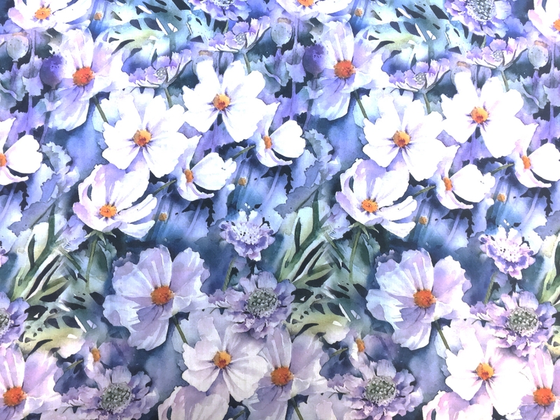 Handkerchief Linen Floral Digital Print0