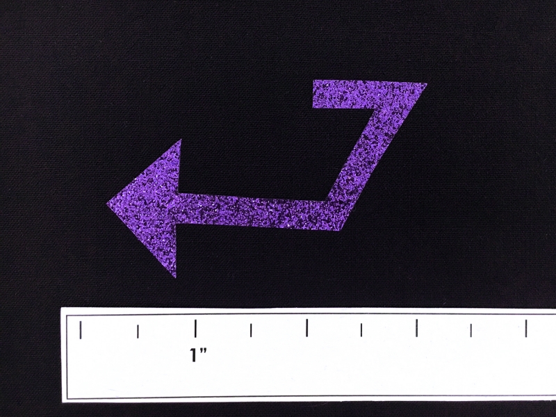 Heat Transfer Polyester Glitter Adhesive in Purple4