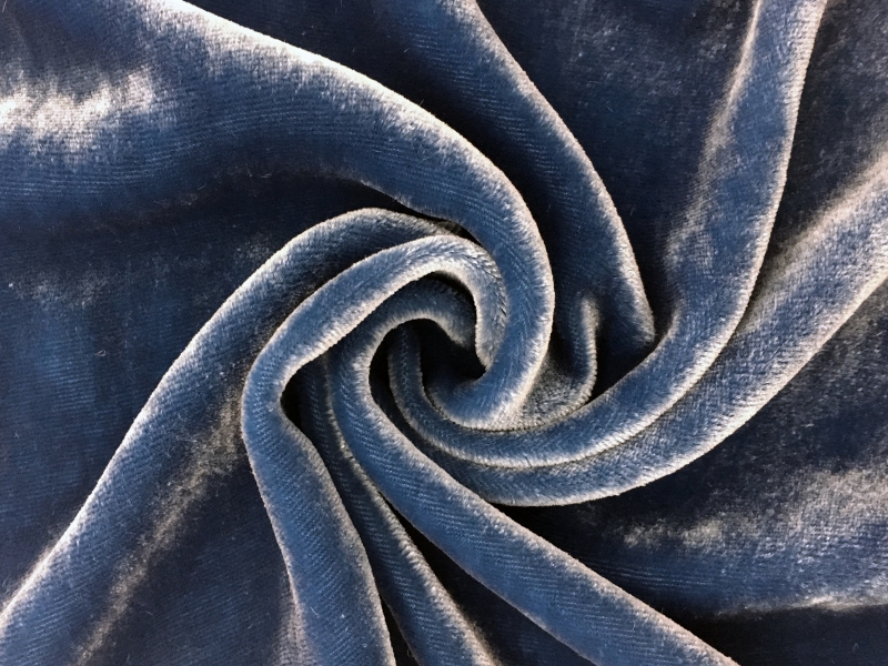 Silk and Rayon Velvet in Cobalt | B&J Fabrics