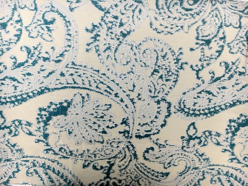 Extra Wide Doubleface Jacquard Large Paisley Pattern2