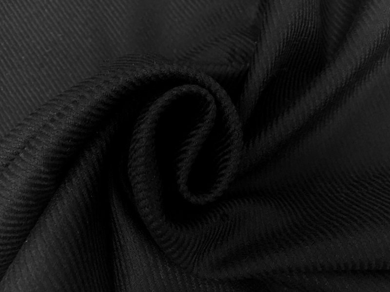 Italian Wool Twill in Black1