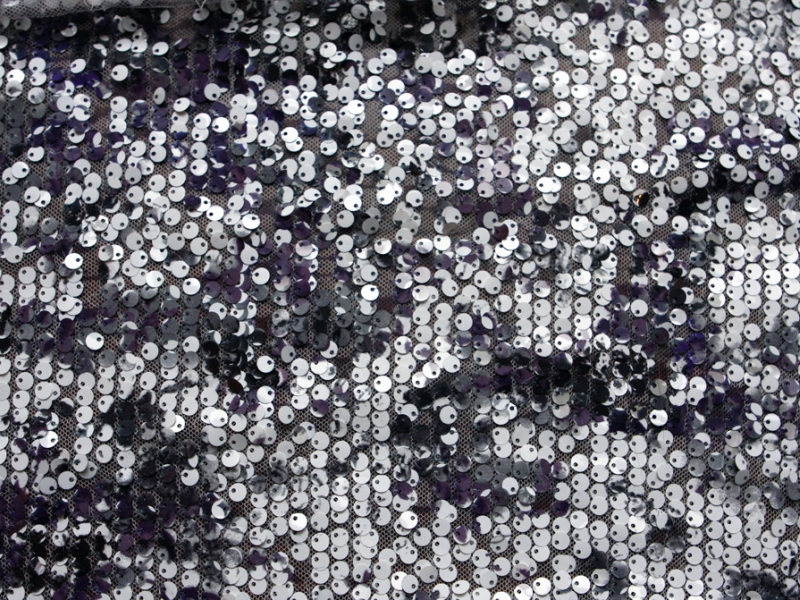 Novelty Printed Sequins in Tulle0