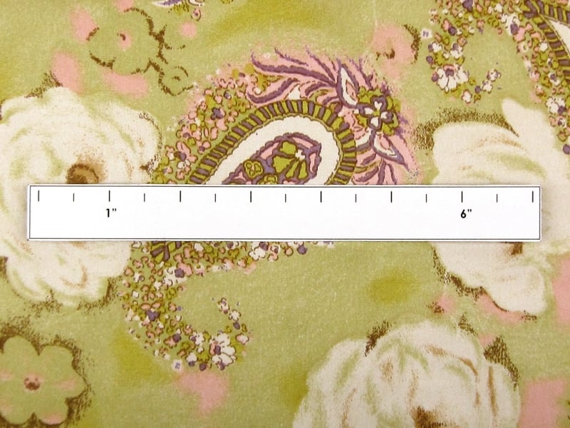 Printed Silk Charmeuse with Small Paisleys and Flowers1