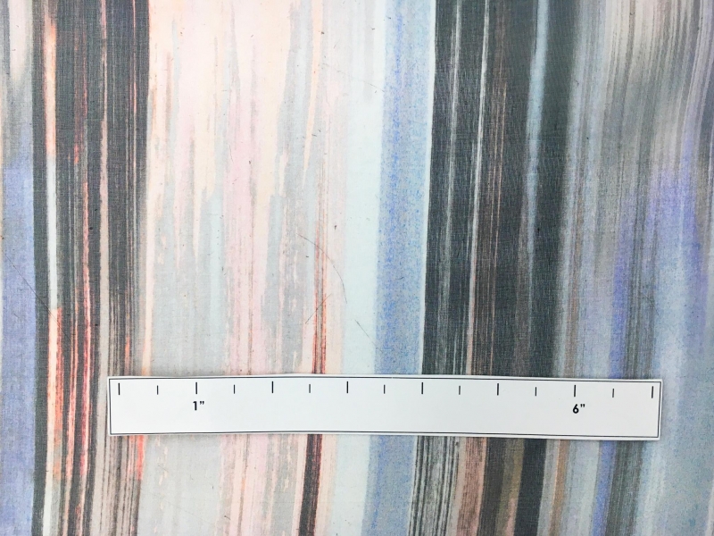 Printed Silk Organza with Abstract Stripes1