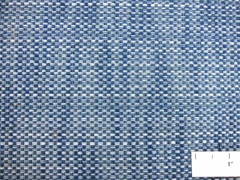 Cotton Blend Basketweave Upholstery in Denim1