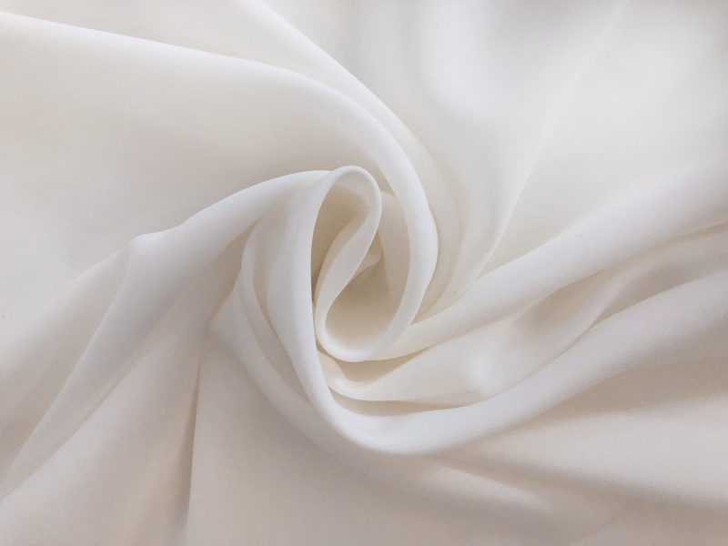 Polyester Powder Crepe De Chine in Off White1