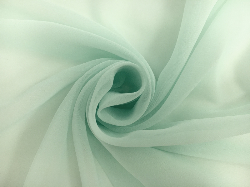 Japanese Polyester Chiffon in Mint1