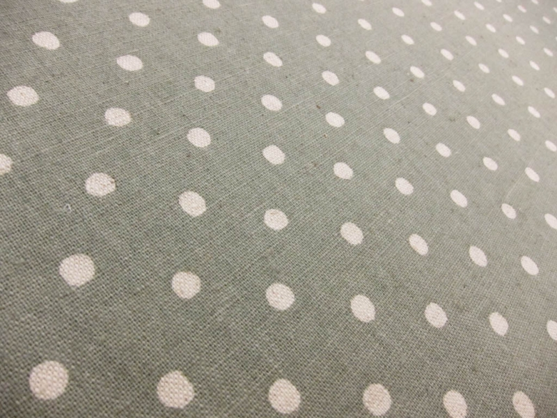 Japanese Cotton Linen Polka Dot Print2