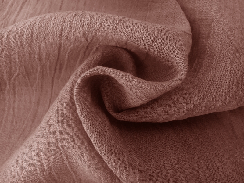 Crinkled Linen Gauze in Blush1
