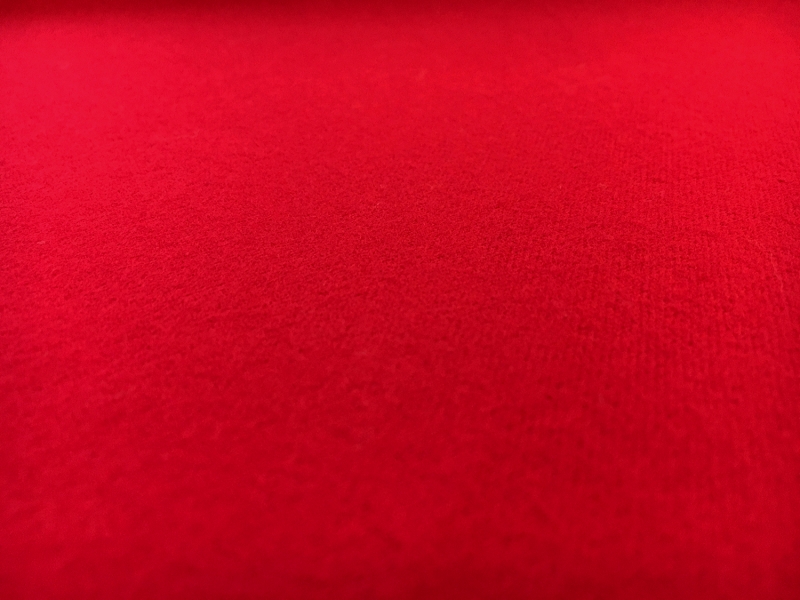 Cotton Flannel in Rich Red0