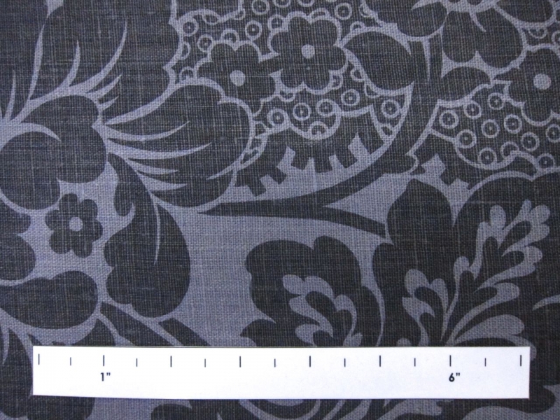 Linen Upholstery Floral Deco Print1