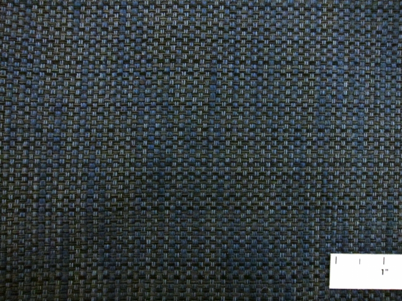 Cotton Blend Basketweave Upholstery in Indigo1