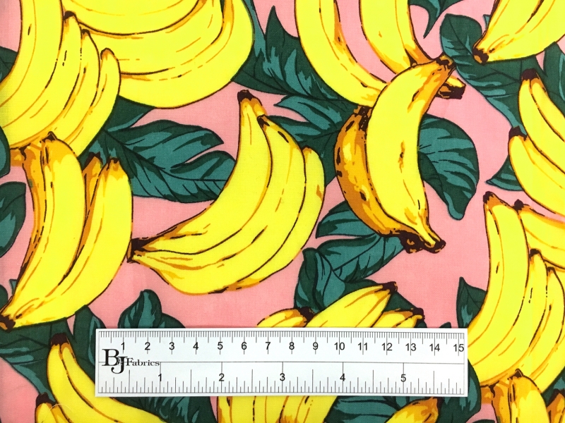 banana pattern fabric