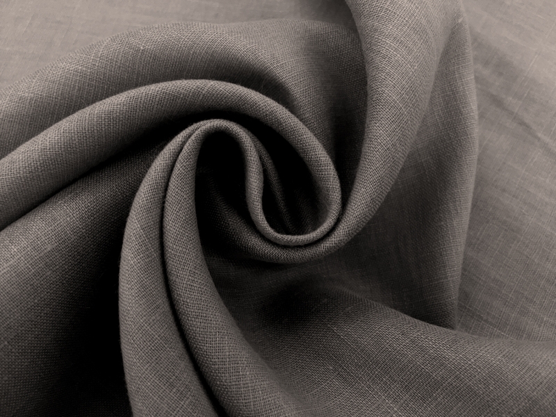 Handkerchief Linen in Asphalt Grey1
