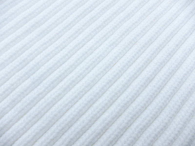 Nylon Rib Knit in White