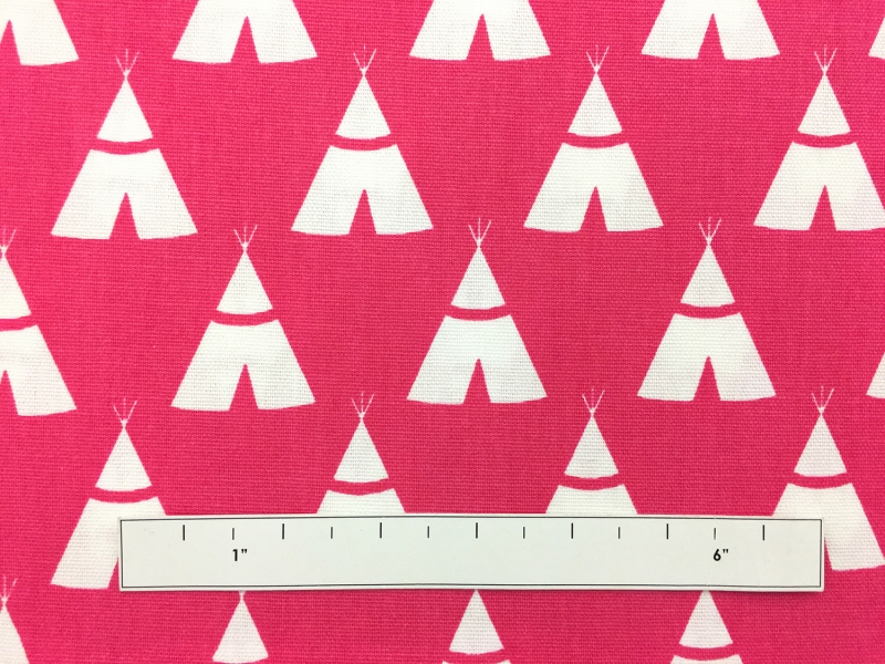 Cotton Canvas With Teepee Print1