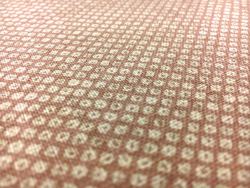 Japanese Textured Cotton Print in Salmon2