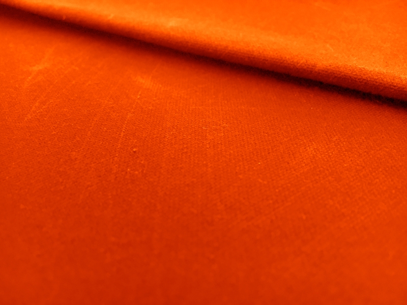 Cotton Wax Cloth in Orange1