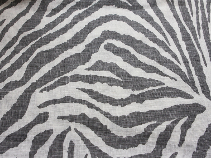 Linen Upholstery Zebra Print1