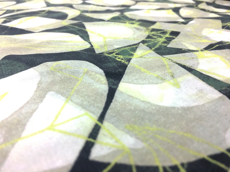 Cotton Broadcloth With Abstract Geometric Print2