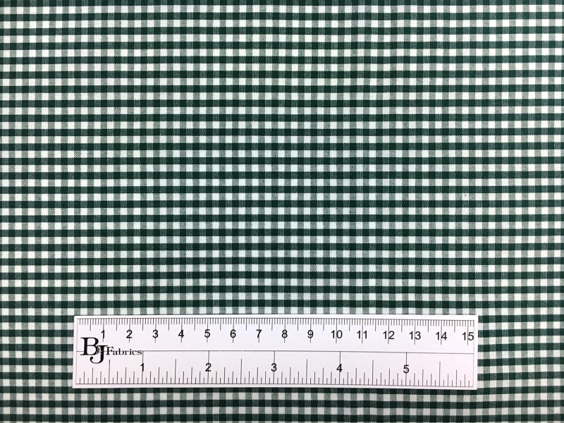 1/4" Cotton Gingham in Forest Green 3