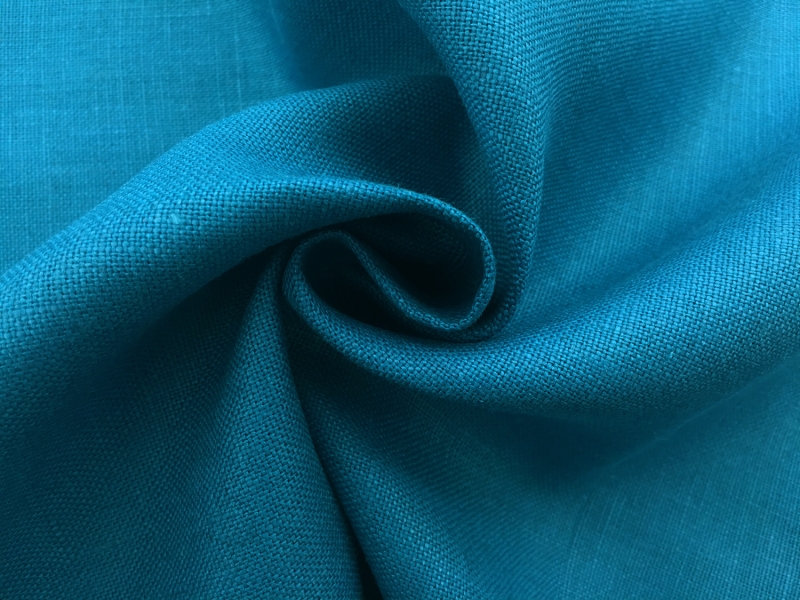 Medium Weight Linen in Turquoise 1