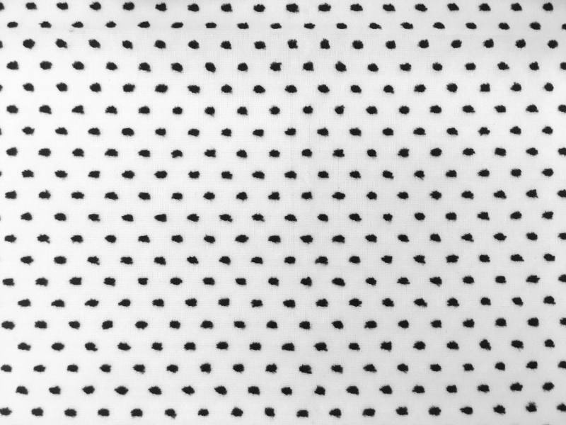 Cotton Swiss Dot in Black and White1