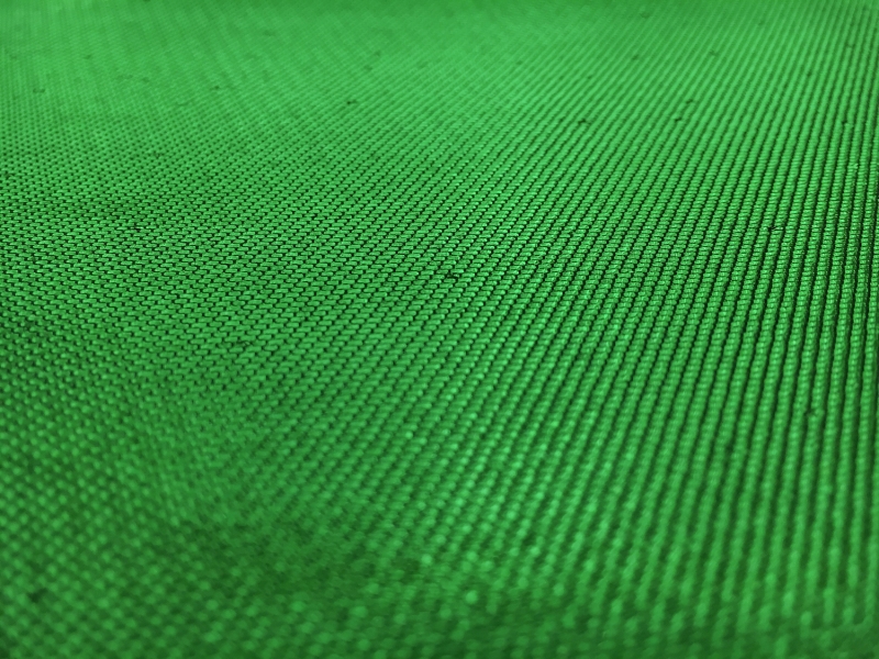 French Cotton Blend Metallic Twill in Green1