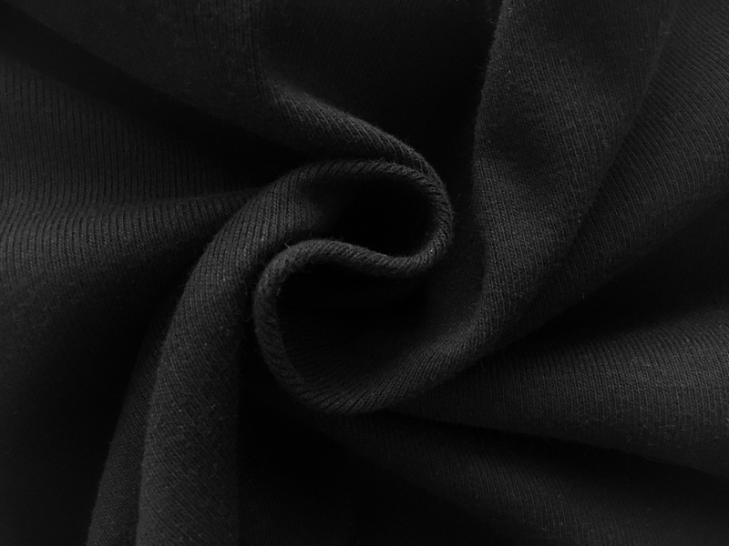 Japanese Cotton Tubular Rib Knit in Black1