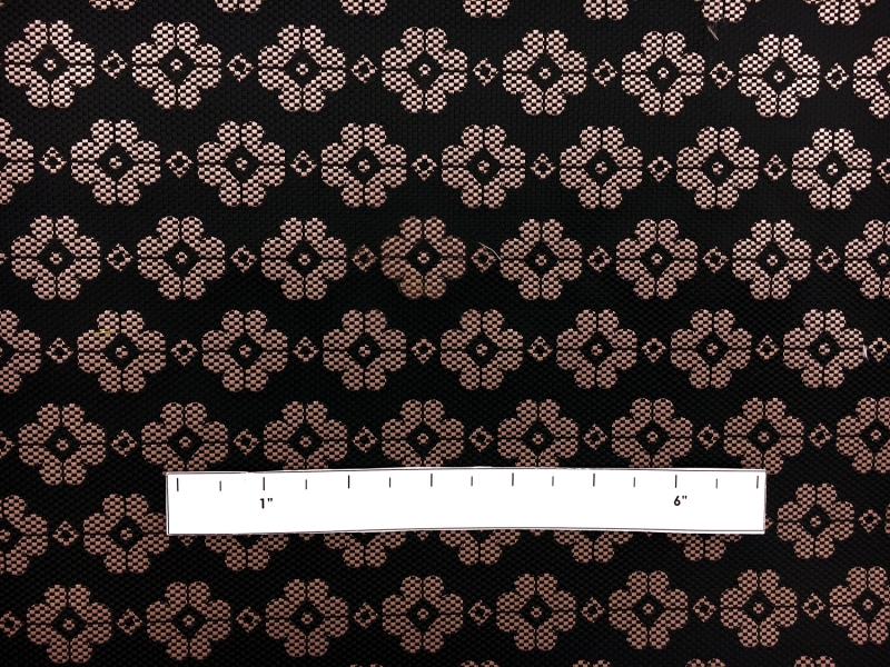 Nylon and Polyester Blend Floral Jacquard1