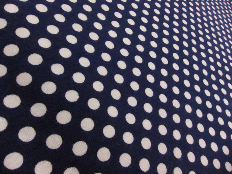 Cotton Jersey With Polka Dot Print2