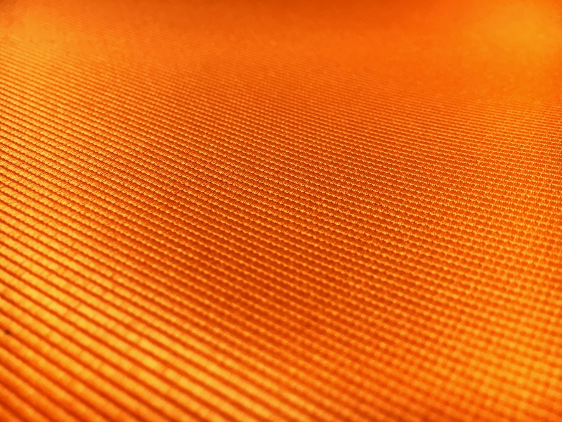 Polyester Faille in Tangerine1