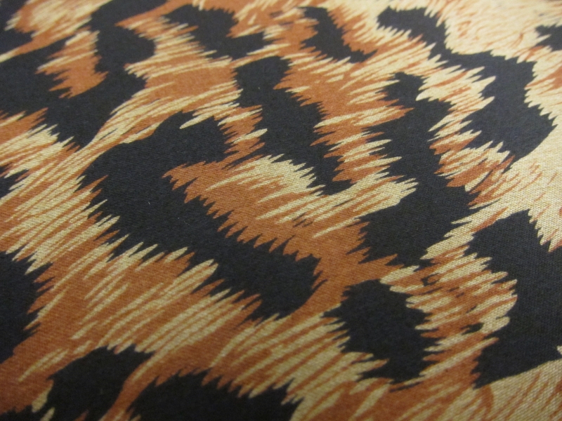 Silk Charmeuse in Leopard Print2