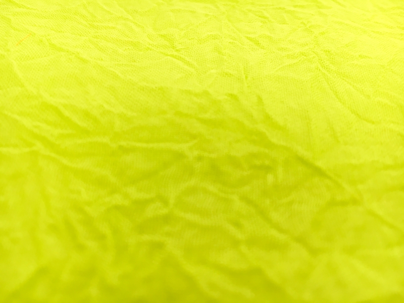 Crushed Silk Organza in Lime1