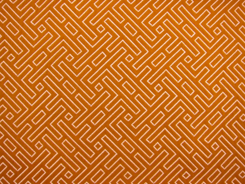 Cotton Blend Upholstery Labyrinth Brocade0