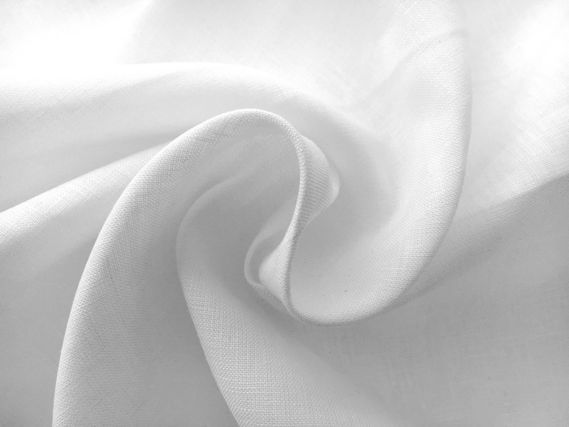 Extra Wide Light Weight Linen in White1